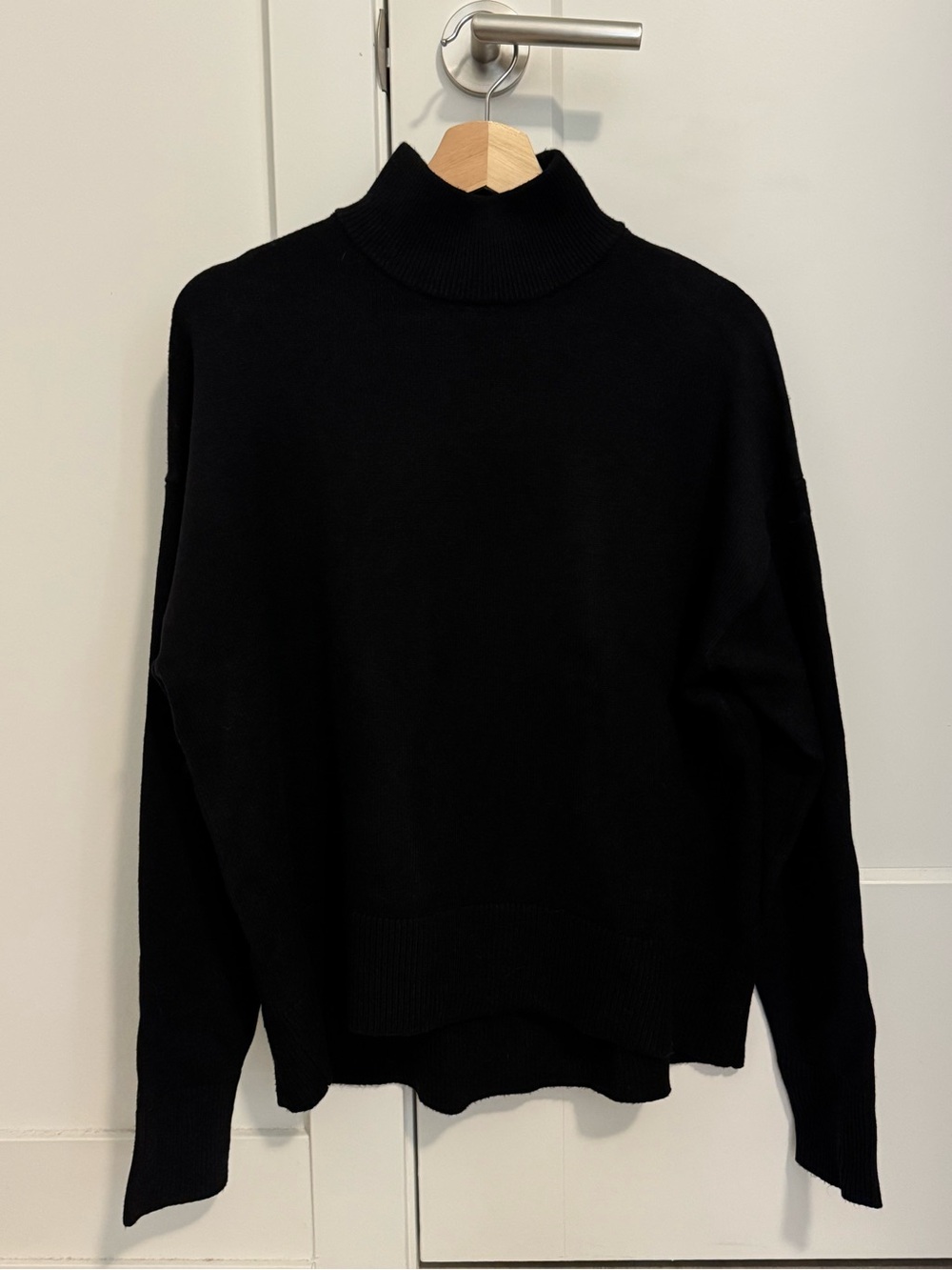 OAK + FORT Black Turtleneck Sweater
